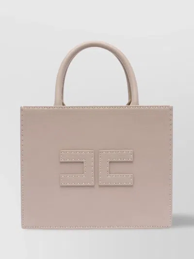 ELISABETTA FRANCHI HAND STITCH DETAILING TOTE BAG