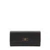 Elisabetta Franchi Black Twist-lock Fastening Detachable Chain-link Shoulder Strap In Black