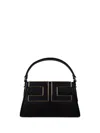 Elisabetta Franchi Black Handbag With Maxi Logo In Black