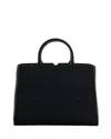 Elisabetta Franchi Borsa Tote Media Con Logo In Rilievo Nera In Black