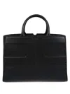 Elisabetta Franchi Structured Black Handbag With Versatile Carrying Options In Black