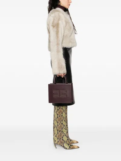 Elisabetta Franchi Handbag In Burgundy