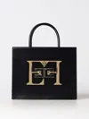 Elisabetta Franchi Medium Logo-plaque Tote Bag In Black