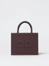 Elisabetta Franchi Logo-patch Stitched Tote Bag In Brown