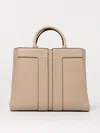 Elisabetta Franchi Structured Textured Tote Bag With Removable Strap In Grey