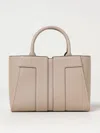 Elisabetta Franchi Structured Textured Tote Bag With Removable Strap In Grey