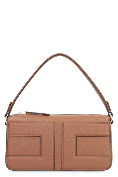 Elisabetta Franchi Handbag In Eco-leather In Brown