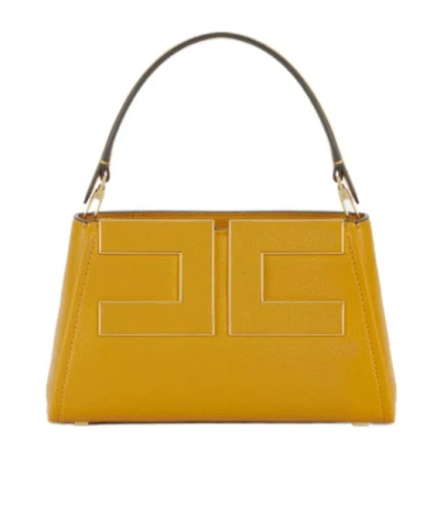 Elisabetta Franchi Handbag With Logo In Orange