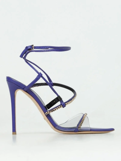 Elisabetta Franchi Flat Sandals  Woman Color Blue