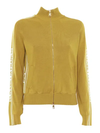 ELISABETTA FRANCHI HIGH-COLLAR KNIT TOP