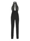 Elisabetta Franchi Jumpsuit With Paillettes In Black