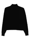 Elisabetta Franchi High-neck Sweater In Black