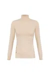 Elisabetta Franchi High-neck Sweater With Unique Side Button Detail