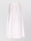 Elisabetta Franchi High Waist Belted Midi Skirt With Bow