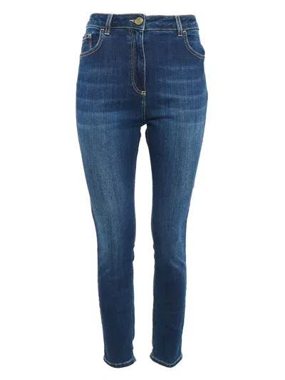 Pre-owned Elisabetta Franchi High-waist Jeans In Blue