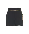 Elisabetta Franchi Black Shorts In Black
