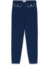 Elisabetta Franchi Tailored Trousers With Button Detailing And Contrast Piping