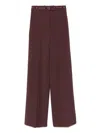 Elisabetta Franchi Pantalón Casual - Rojo Oscuro In Purple