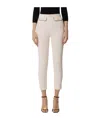 Elisabetta Franchi High-waisted Casual Pants In Nude