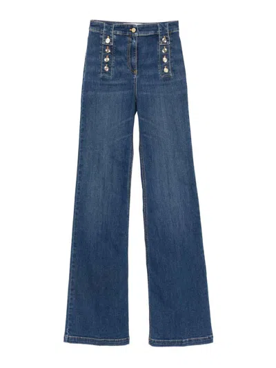 ELISABETTA FRANCHI HIGH-WAISTED DENIM JEANS