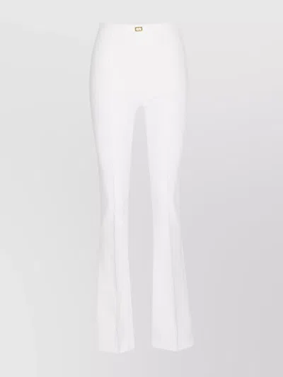 ELISABETTA FRANCHI HIGH-WAISTED FLARED TROUSERS ELEPHANT LEG