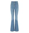 Elisabetta Franchi High Waisted Jeans With Buttons