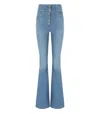 Elisabetta Franchi High Waisted Jeans With Buttons