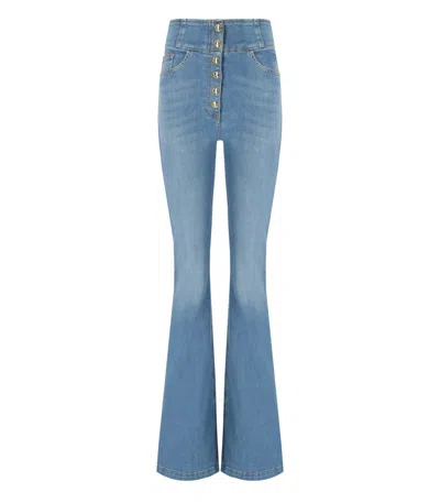 ELISABETTA FRANCHI ELISABETTA FRANCHI HIGH WAISTED JEANS WITH BUTTONS