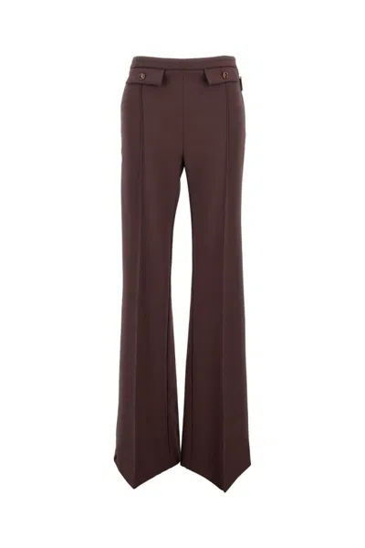 ELISABETTA FRANCHI HIGH-WAISTED PALAZZO TROUSERS
