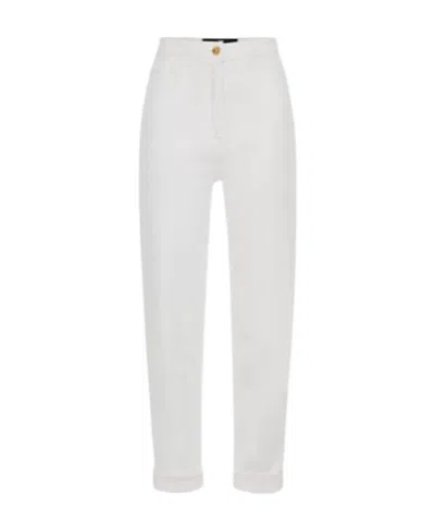 ELISABETTA FRANCHI ELISABETTA FRANCHI HIGH-WAIST STRAIGHT LEG TROUSERS