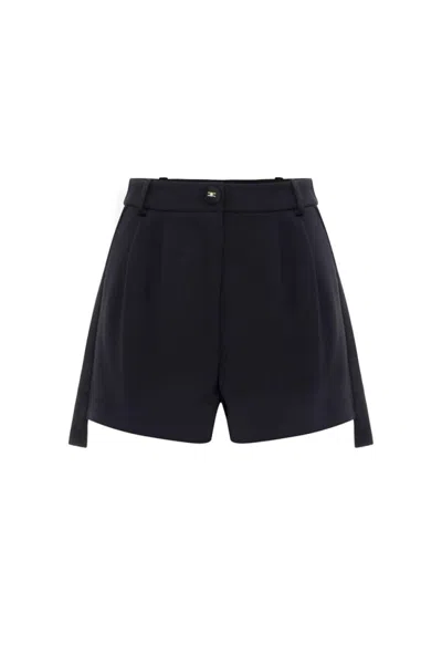 Elisabetta Franchi High-waisted Tailored Black Shorts