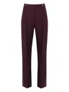 Elisabetta Franchi High-waisted Tailored Trousers In Red