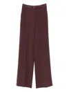 Elisabetta Franchi Pantalón Casual - Rojo Oscuro In Burgundy