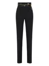 Elisabetta Franchi High-waisted Trousers In Black