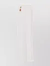 Elisabetta Franchi High-waisted Trousers Wide-leg Design Front Pleats In White
