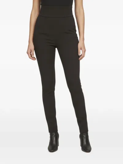 Pre-owned Elisabetta Franchi High-waist Skinny Trousers In Black