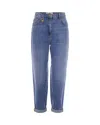 Elisabetta Franchi High-waist Straight-leg Jeans In Blue
