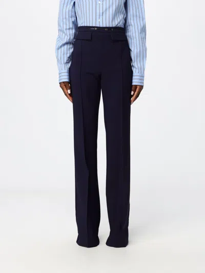 Elisabetta Franchi High-waisted Skinny Stretch-crêpe Trousers In Blue