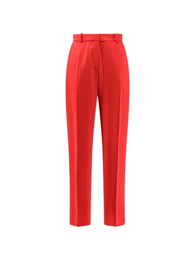 Elisabetta Franchi High-waisted Tailored Trousers In 레드