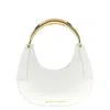 Elisabetta Franchi Logo-plaque Shoulder Bag In White