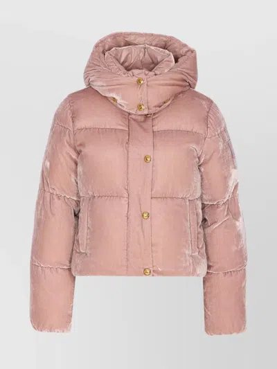 ELISABETTA FRANCHI HOODED PADDED LONG SLEEVE JACKET