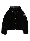 Elisabetta Franchi Hooded Puffer Jacket In Black