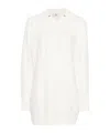 Elisabetta Franchi Sweatshirtkleid Mit Kapuze In White