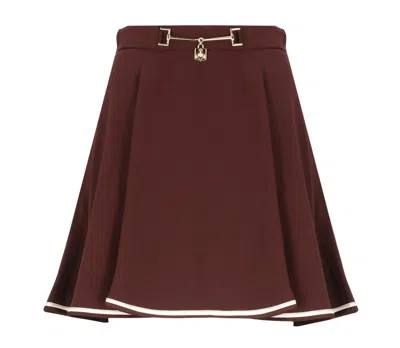 ELISABETTA FRANCHI ELISABETTA FRANCHI HORSEBIT DETAILED MINI SKIRT