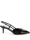 Elisabetta Franchi 60mm Gold-tone Leather Pumps In Black