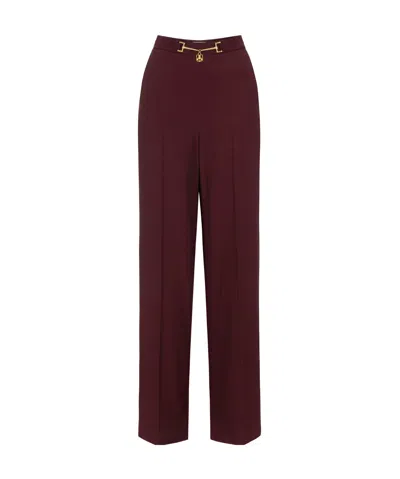 ELISABETTA FRANCHI HORSEBIT PALAZZO PANTS