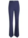 Elisabetta Franchi Buckle-detailing Trousers In Blue