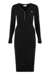 Elisabetta Franchi I Wear A Ribbed Sweater With A Pocket. In Black