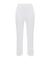 Elisabetta Franchi Invisible Zipper Casual Pants In White