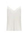 Elisabetta Franchi Ivory Beaded Top In White